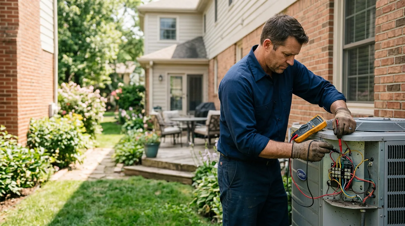 HVAC technician working near Barrington, NH